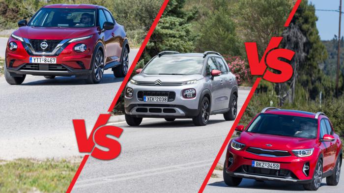 Citroen C3 Aircross Vs Kia Stonic Vs Nissan Juke 